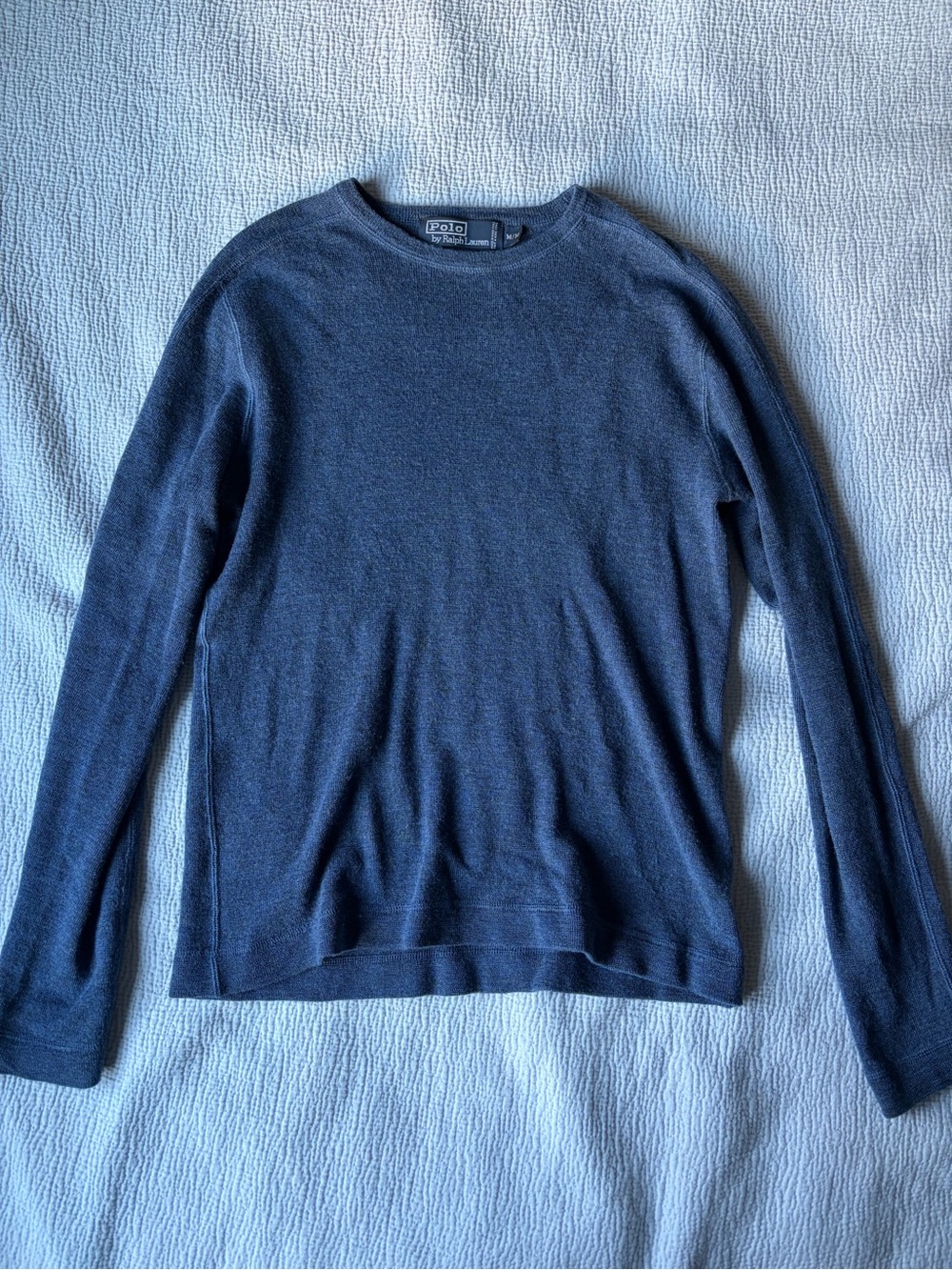 Polo Ralph Lauren Men's Navy Merino Wool
Crewneck Sweater